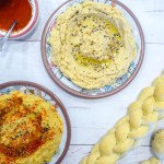 Homemade hummus - Classic Israeli dish and great vegan high in protein alternative