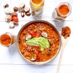 Lentils beans tomato stew - Vegan gluten free dish loaded in protein made in one bowl&nbsp;
