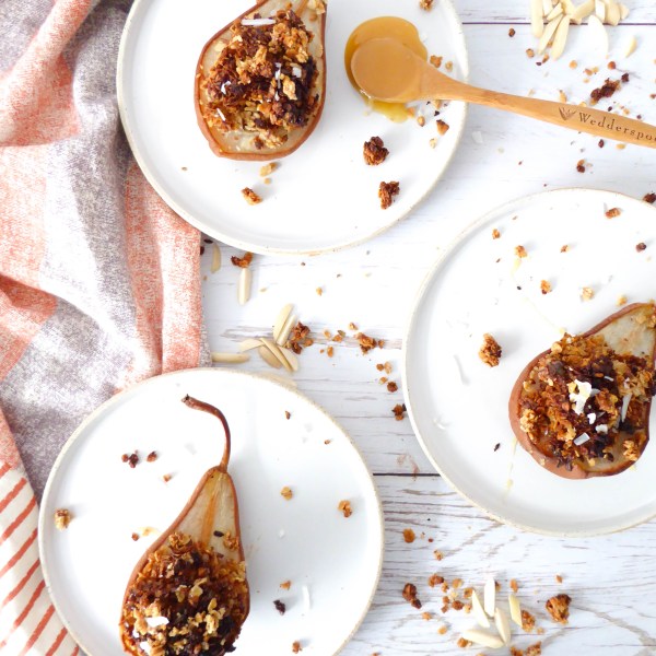 Baked Pears - easy fruit dessert or snack to impress your guests