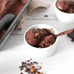 Triple chocolate sorbet - Healthy vegan alternative to ice cream. Decadent and indulgent!