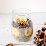 BANANA CHOCOLATE CHIP CHIA PUDDING - best easy breakfast to make overnight. High in fiber and protein. Vegan and gluten-free