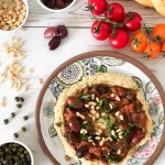 EGGPLANT OLIVE DIP CAPONATA - Healthy version of the Sicilian salad. Vegan and gluten-free