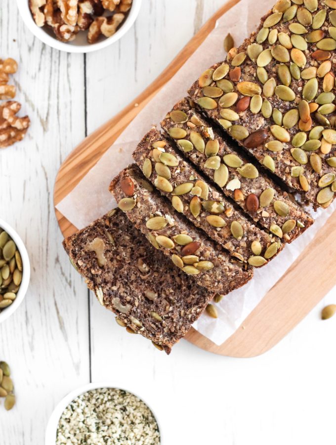 Superfood Bread - Healthful gluten-free and vegan bread, high in fiber