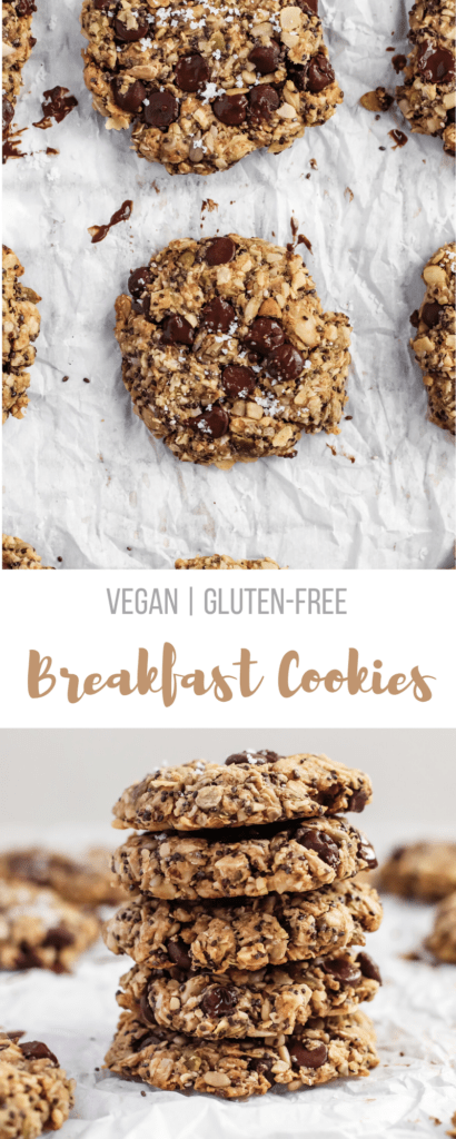 Healthy vegan, gluten-free superfoods cookie recipe loaded in nuts and seeds