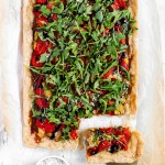Gluten-Free Puff Pastry Pepper Onion Pie